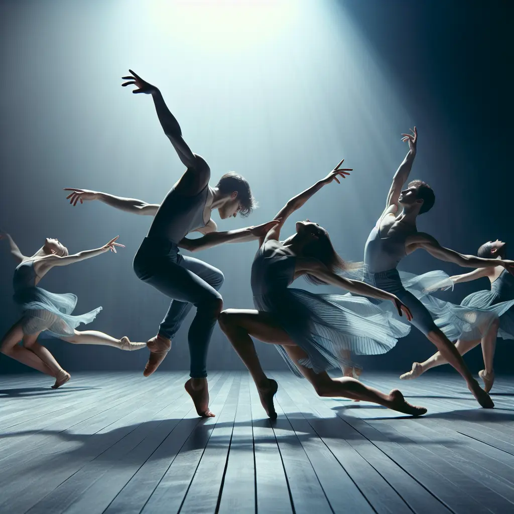 Contemporary dance class